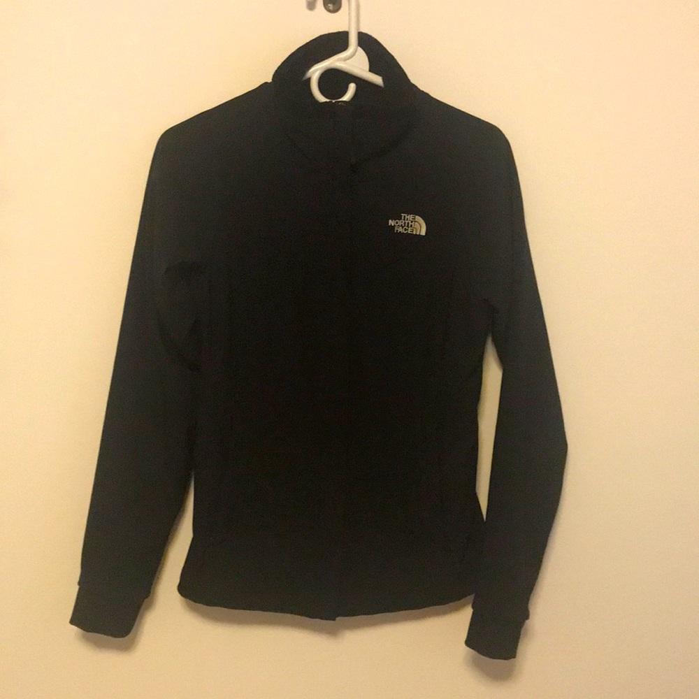 The North Face windwall jacket. Water repellant outside. Heavy brushed inside.